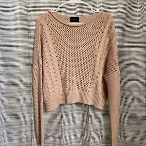 Light Pink Cropped Sweater